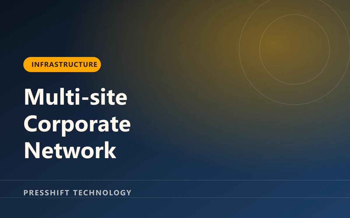 Cover artwork for the multi-site corporate network project