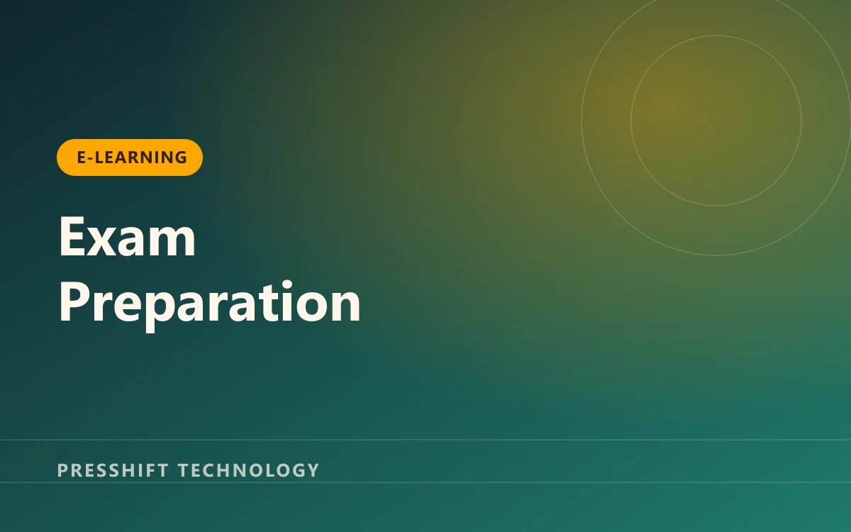 Cover artwork for the exam preparation system